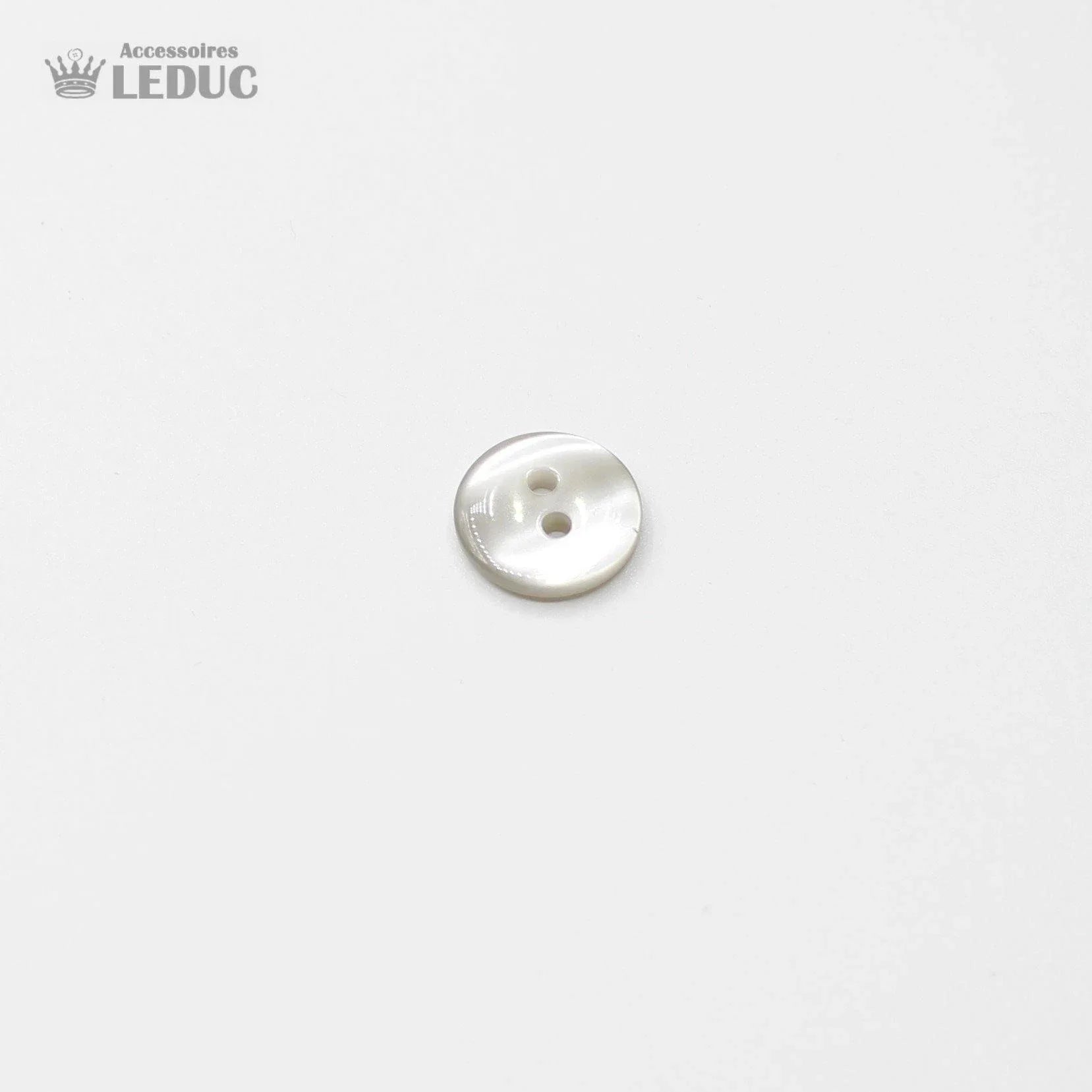 50 pieces - 2 Holes Polyester Button for Blouses 13mm (20") - (KP2 105 20") - ACCESSOIRES LEDUC