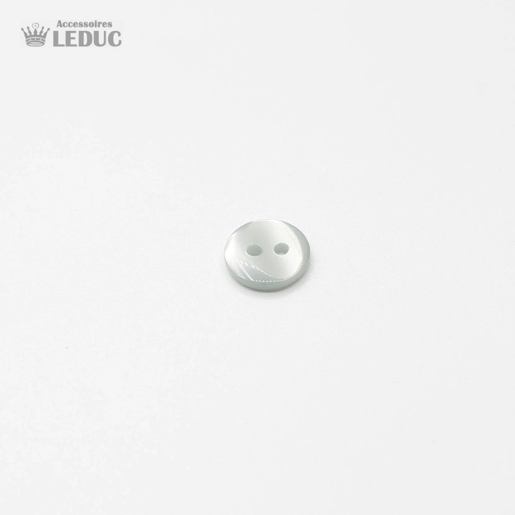 50 pieces - 2 Holes Polyester Button for Blouses 13mm (20") - (KP2 105 20") - ACCESSOIRES LEDUC
