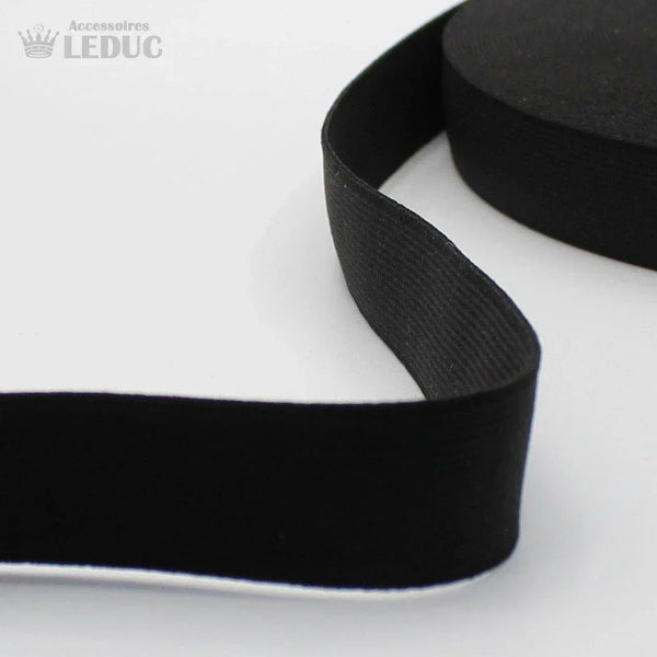 50m Knitted Elastic Black or White - European Quality - available in 15/20/25/30/35/40/45/50/60/70/80/90/100/110 or 120mm #200/xx - ACCESSOIRES LEDUC BV