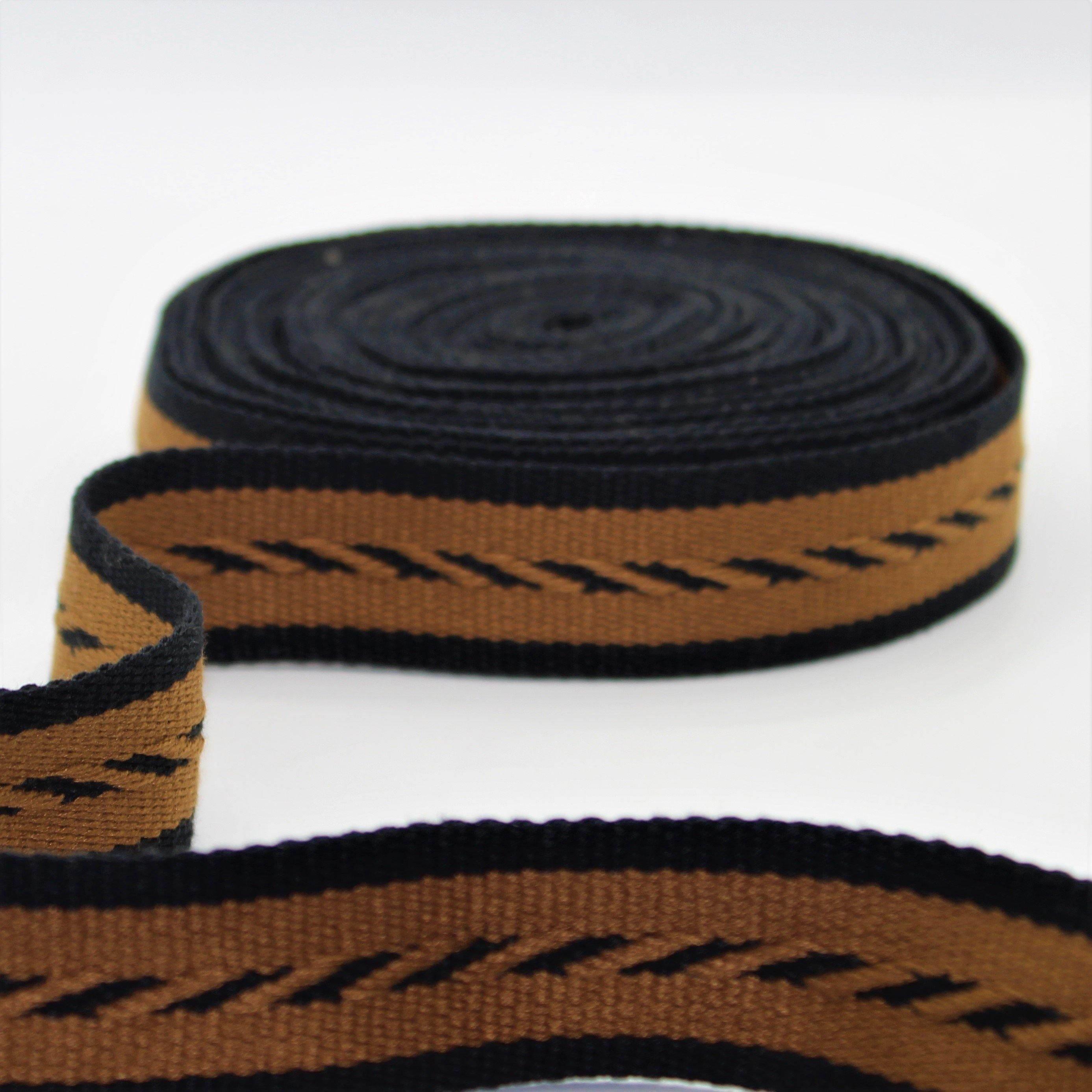 5 Meters 30mm Motive Striped Webbing #RUB1966 - ACCESSOIRES LEDUC BV