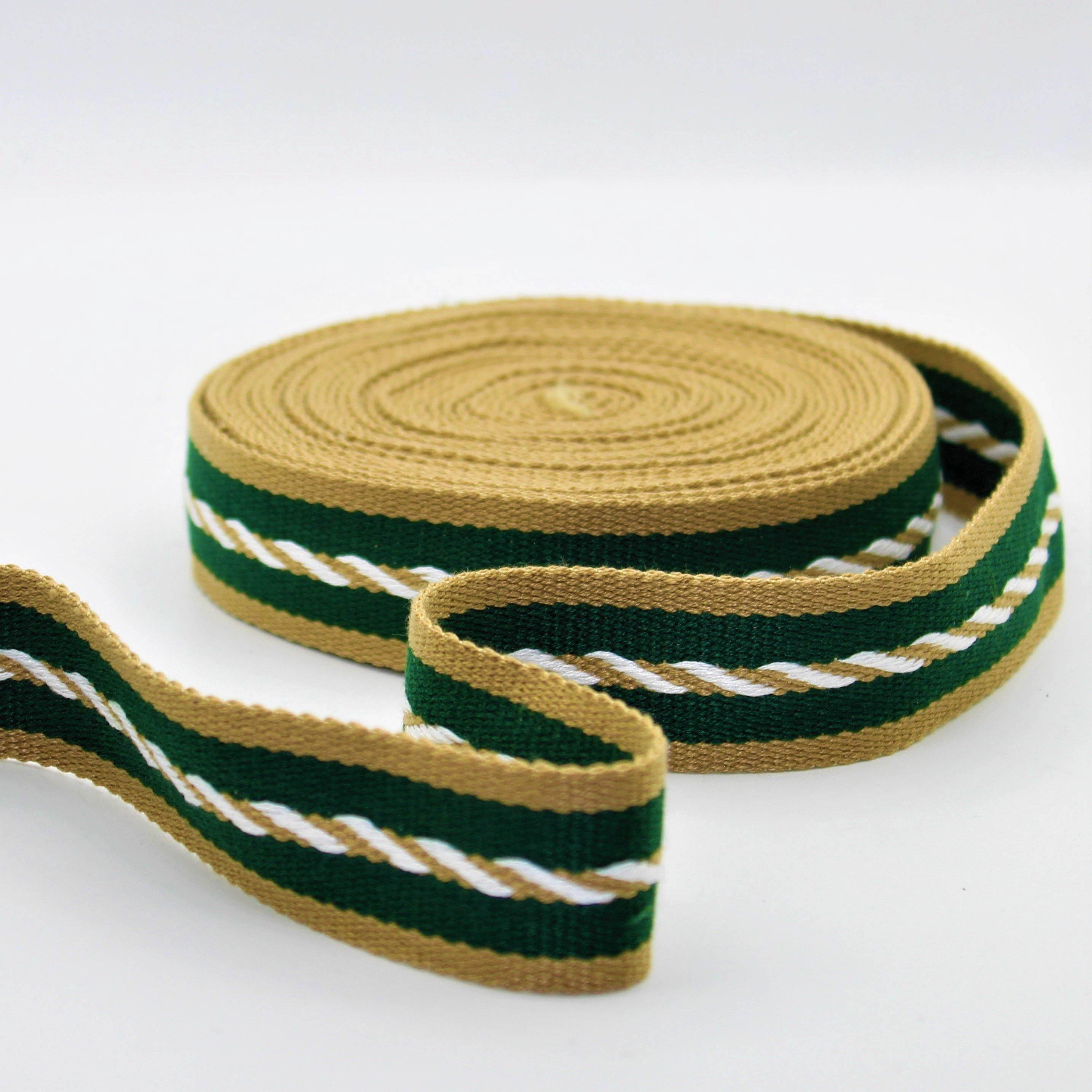 5 Meters 30mm Motive Striped Webbing #RUB1966 - ACCESSOIRES LEDUC BV